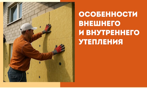 Какие особенности внешнего и внутреннего утепления в Новодвинске