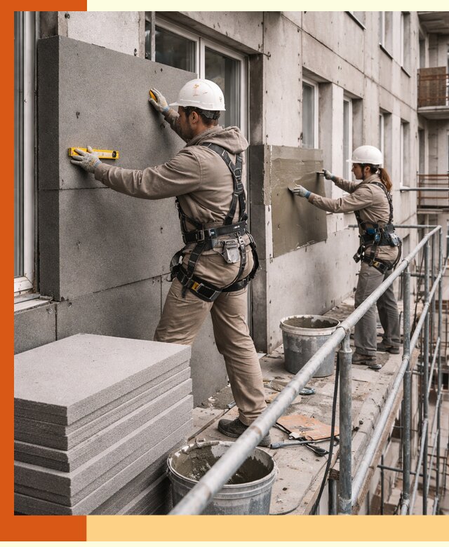 Утепление квартиры снаружи под ключ в Новодвинске