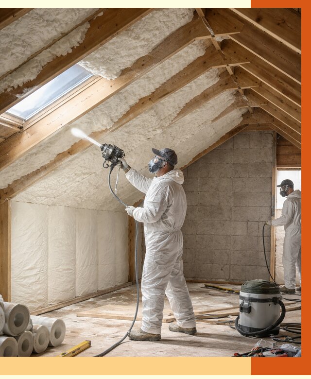 Утепление мансарды ППУ в Новодвинске от 2812 руб./м² — заказать под ключ | ТепломастерНвд